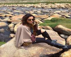 The actress is fond of traveling and often posts photographs of beautiful places on her Instagram.